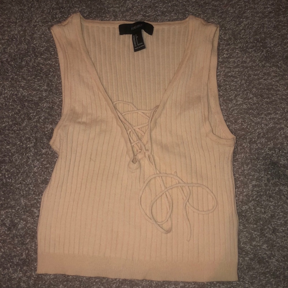 Forever 21 nude crop top